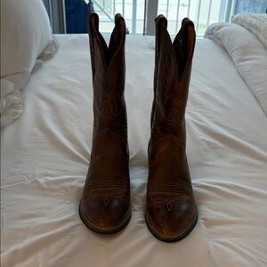 Ariat Western Tan Heeled Boots